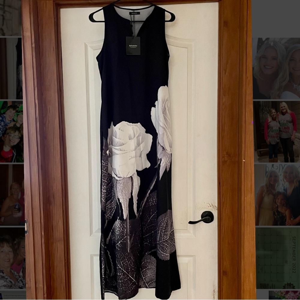 NEW w TAGS🖤Sexy & Comfy Long Black Dress - Guaranteed to look AMAZING